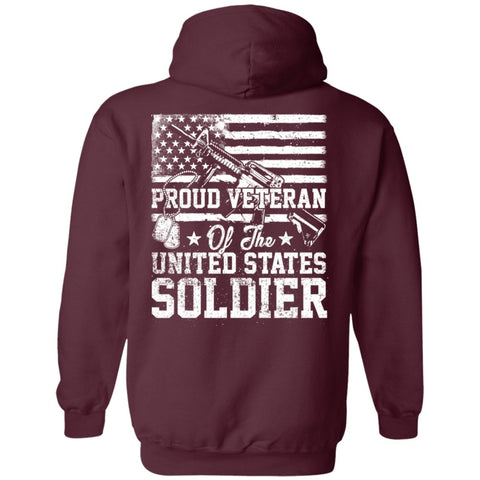 Image of Veteran Design Double Side Printed Pullover Hoodie - Alexecom.com