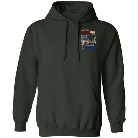 Image of Veteran Design Double Side Printed Pullover Hoodie - Alexecom.com