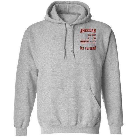 Image of Veteran Design Double Side Printed Pullover Hoodie - Alexecom.com