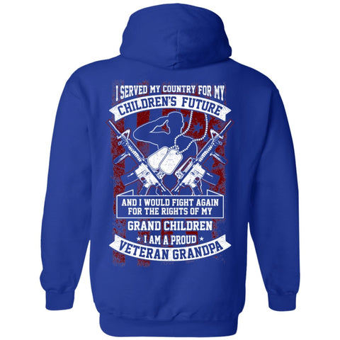 Image of Veteran Design Double Side Printed Pullover Hoodie - Alexecom.com