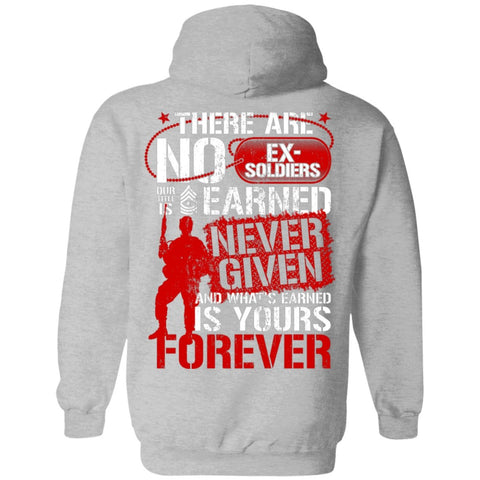 Image of Veteran Design Double Side Printed Pullover Hoodie - Alexecom.com