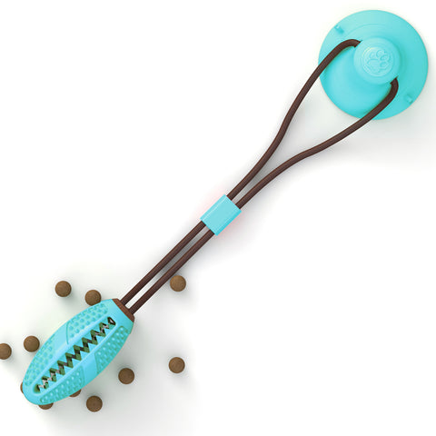 Image of Dog Toys Silicon Suction Cup Tug Interactive Dog Ball Toy For Pet Chew Bite Tooth Cleaning Toothbrush Feeding Pet Supplies