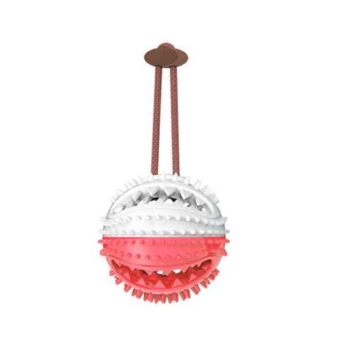 Image of Dog Toys Silicon Suction Cup Tug Interactive Dog Ball Toy For Pet Chew Bite Tooth Cleaning Toothbrush Feeding Pet Supplies