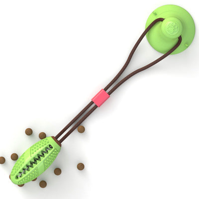 Image of Dog Toys Silicon Suction Cup Tug Interactive Dog Ball Toy For Pet Chew Bite Tooth Cleaning Toothbrush Feeding Pet Supplies