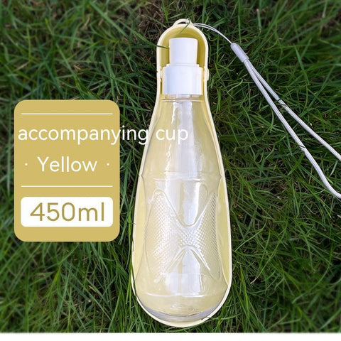 Image of Pet Water Cup Outdoor Portable Folding Dog Water Bottle 550ml Large Capacity Medium To Large Dog Drinking Bottle