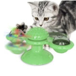 Image of Cat Rotating Windmill Multi-Function Toys Itch Scratching Device Teeth Shining Toy