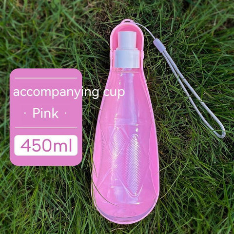 Image of Pet Water Cup Outdoor Portable Folding Dog Water Bottle 550ml Large Capacity Medium To Large Dog Drinking Bottle