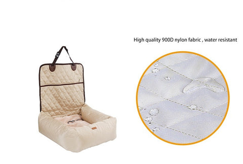 Image of 2 In 1 Pet Dog Carrier Folding Car Seat Pad Thickened Multi-purpose Pet Bed Dog Car Mattress Pets Supplies