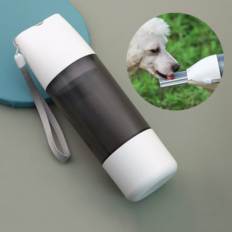 Image of Portable Dog Water Bottle 350ml Water Food Container For Dog Pets Feeder Bowl Outdoor Travel Drinking Bowls Water Dispenser