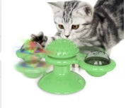 Image of Cat Rotating Windmill Multi-Function Toys Itch Scratching Device Teeth Shining Toy