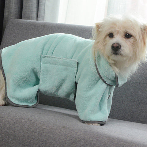 Image of Quick-drying Pet Absorbent Towel Dog Bathrobe Pet Dog Bath Towel For Dogs Cats Microfiber Absorbent Pet Drying Towel Pet Supplies Pet Products