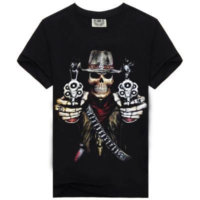 3d Print Nightmare Short-Sleeved Casual Tops Tees Men's Plus Size Shirts - Alexecom.com