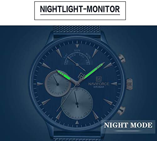 Men's Multifunction Analog Quartz Watches Waterproof 