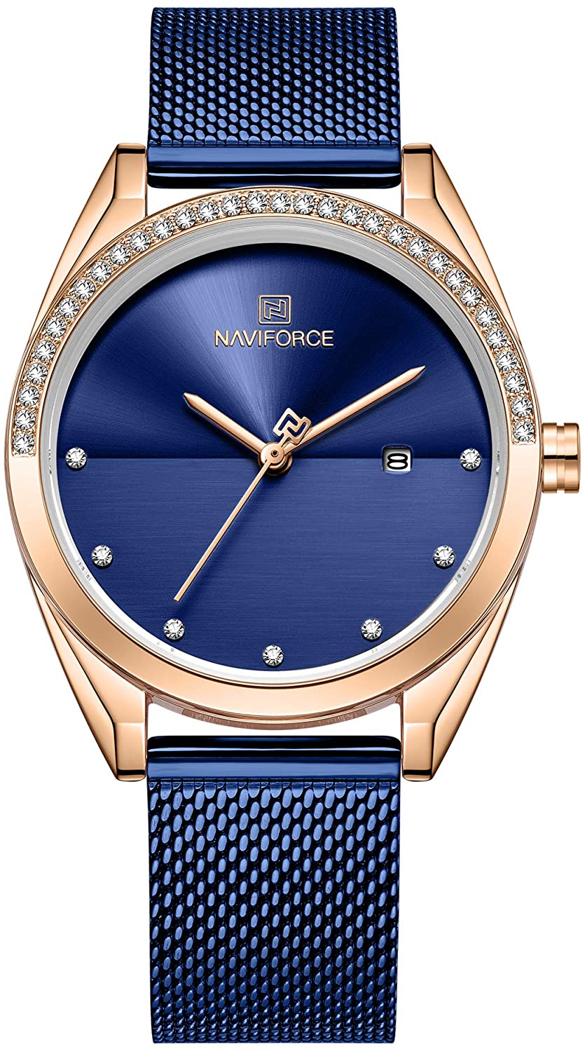 Analog Stainless Steel Watches for Women with Diamond  