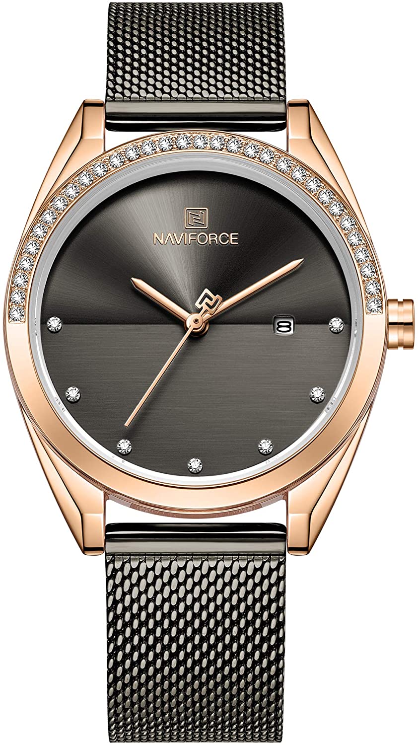Analog Stainless Steel Watches for Women with Diamond  