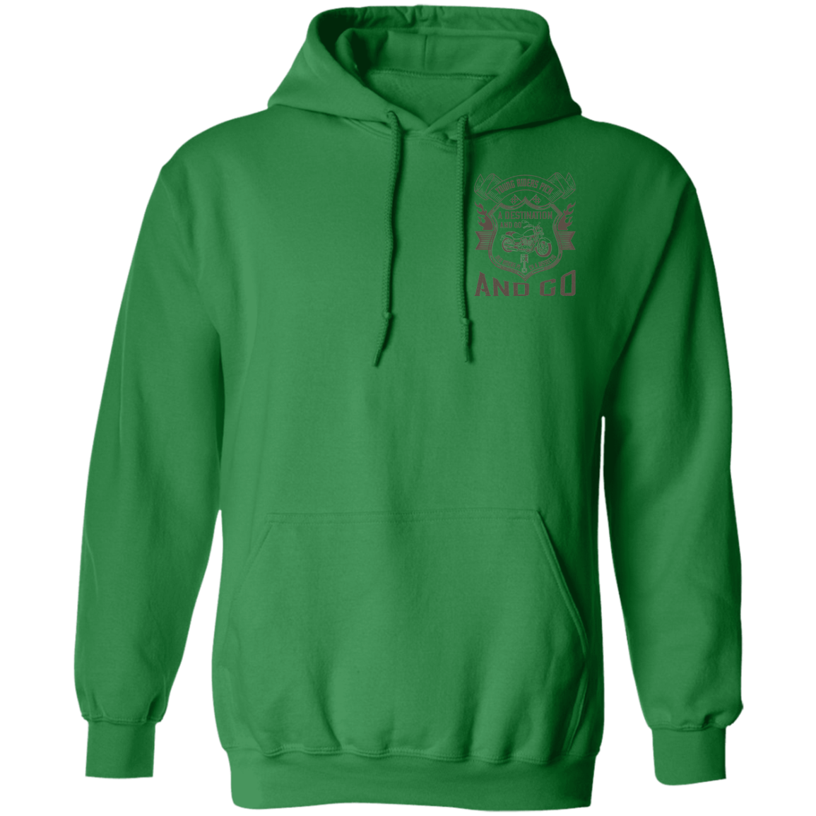 Motorcycle Design Pullover Hoodie