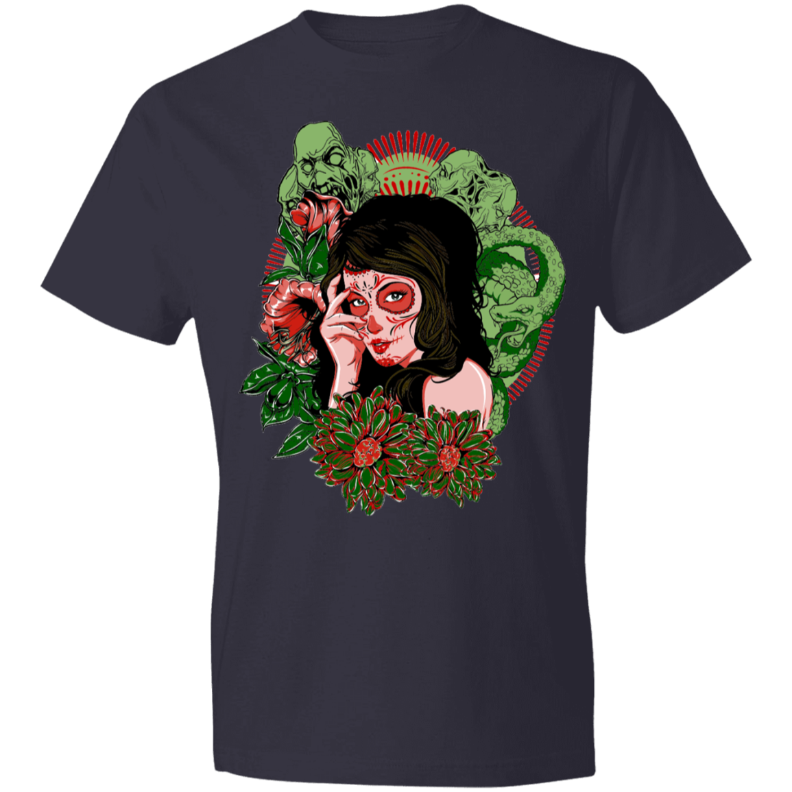 Scary Lady Design Lightweight T-Shirt