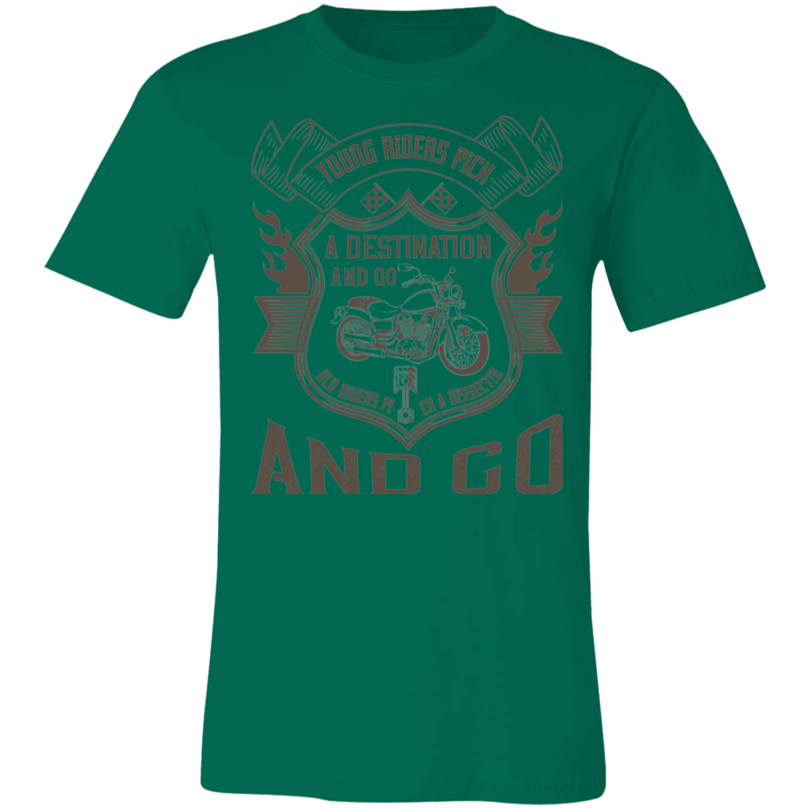 Motorcycle Designs Premium Unisex Jersey Short-Sleeve T-Shirt