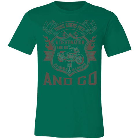 Image of Motorcycle Designs Premium Unisex Jersey Short-Sleeve T-Shirt