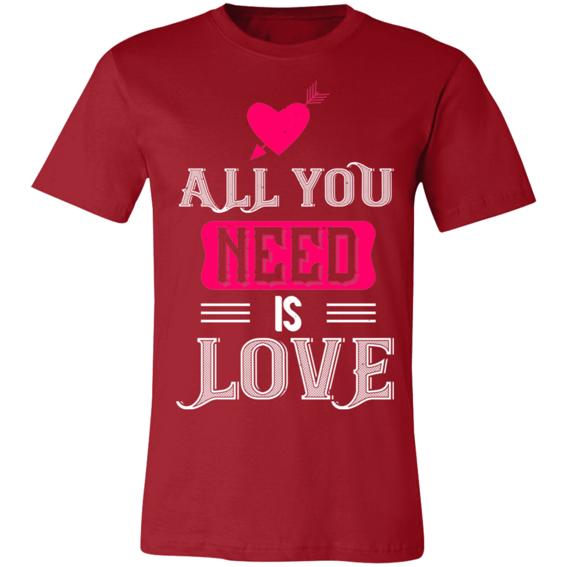 Valentine Design Unisex Jersey Short-Sleeve T-Shirt