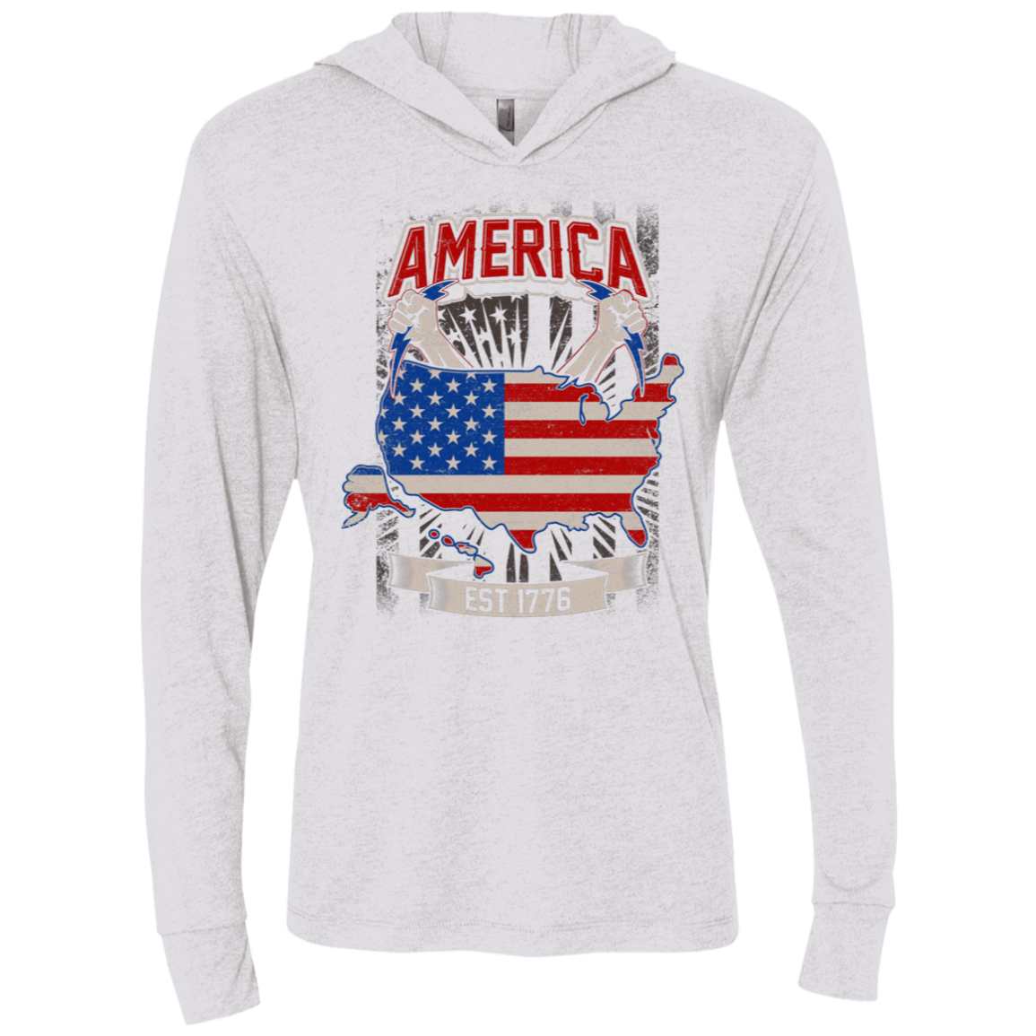 Alexecom Ad Unisex Triblend LS Hooded T-Shirt