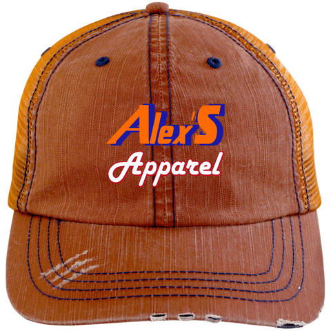 Image of Alex's Apparel Distressed Unstructured Trucker Cap