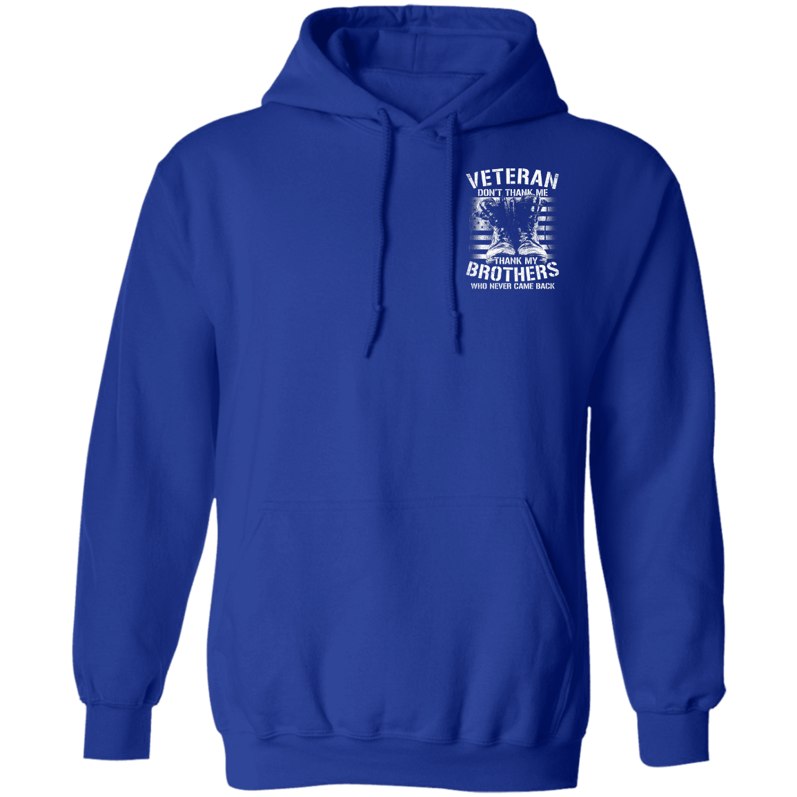Veteran Design Double Side Printed Pullover Hoodie
