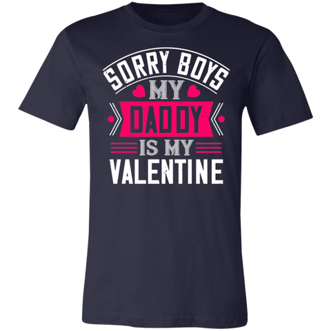 Image of Valentine Design Unisex Jersey Short-Sleeve T-Shirt