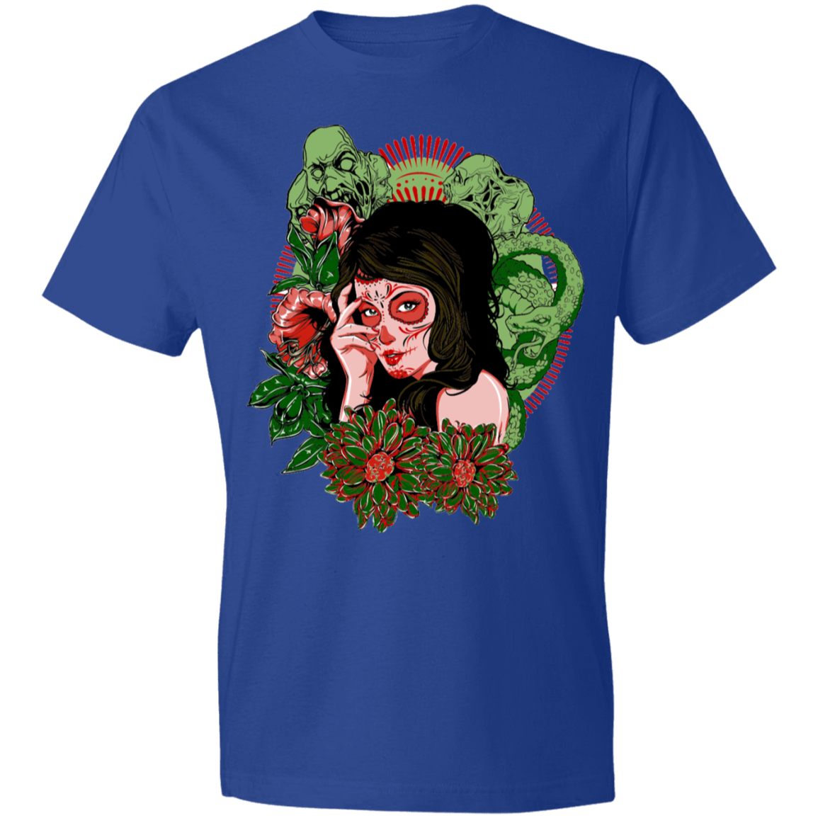 Scary Lady Design Lightweight T-Shirt