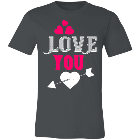 Image of Valentine Design Unisex Jersey Short-Sleeve T-Shirt