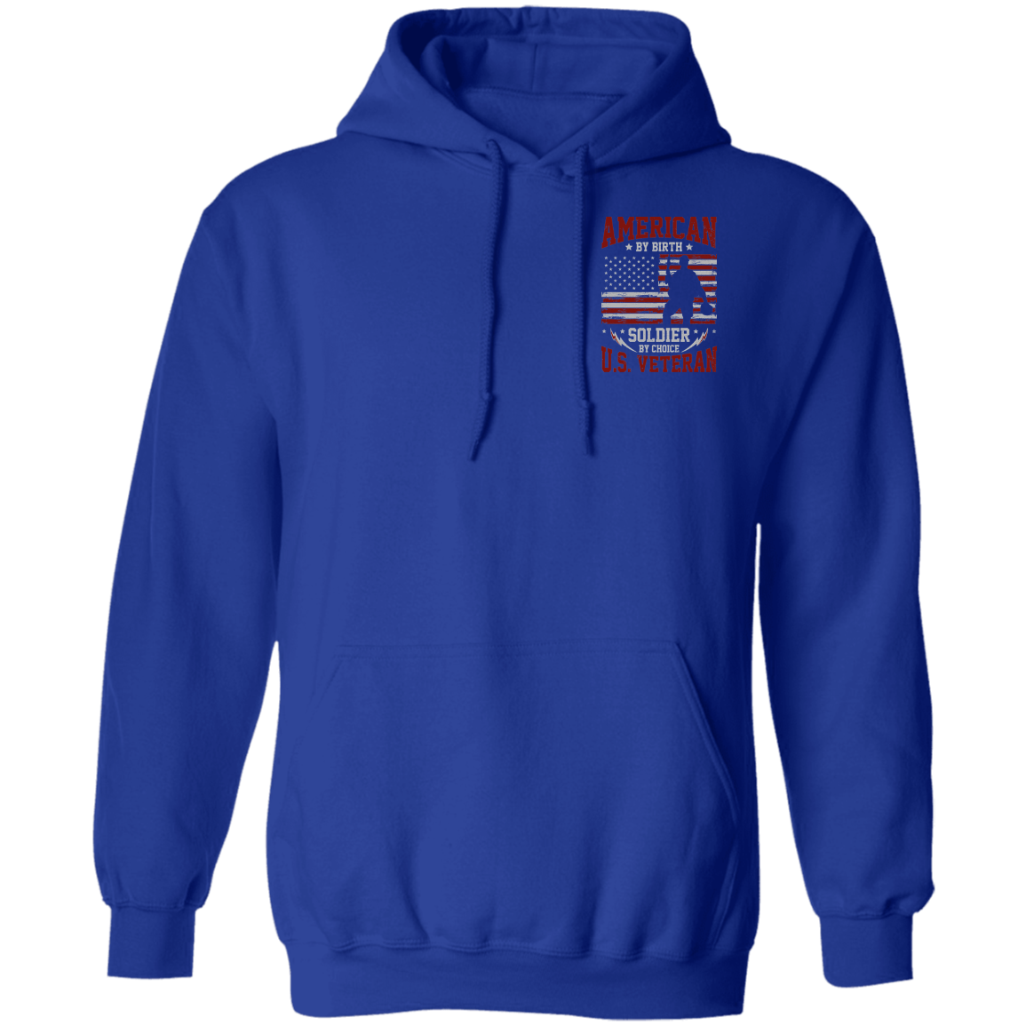 Veteran Design Double Side Printed Pullover Hoodie
