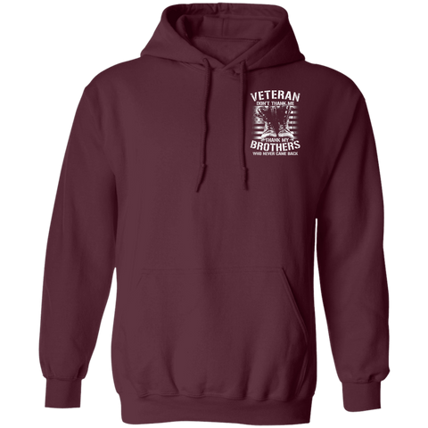 Image of Veteran Design Double Side Printed Pullover Hoodie