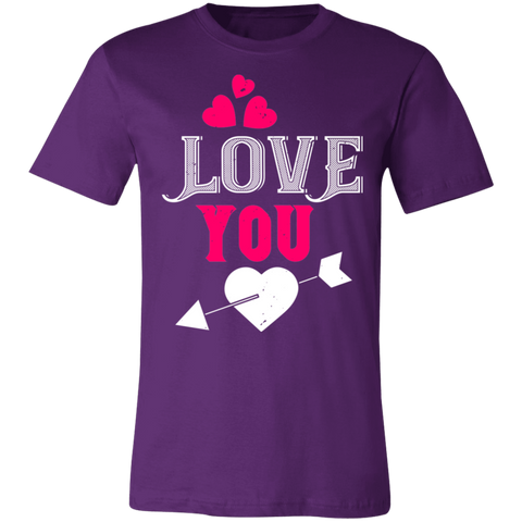 Image of Valentine Design Unisex Jersey Short-Sleeve T-Shirt