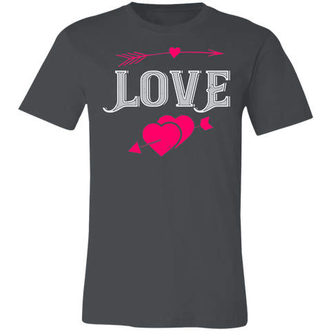 Image of Valentine Design Unisex Jersey Short-Sleeve T-Shirt