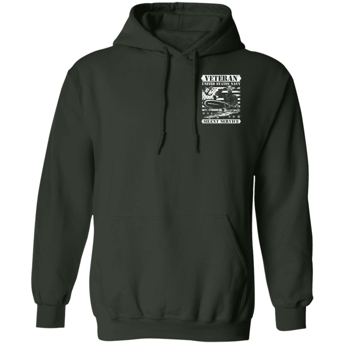 Veteran Design Double Side Printed Pullover Hoodie