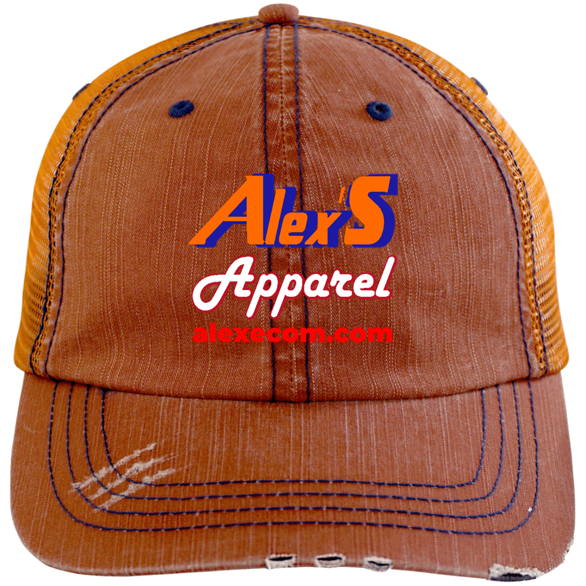 Alexe's Distressed Unstructured Trucker Cap