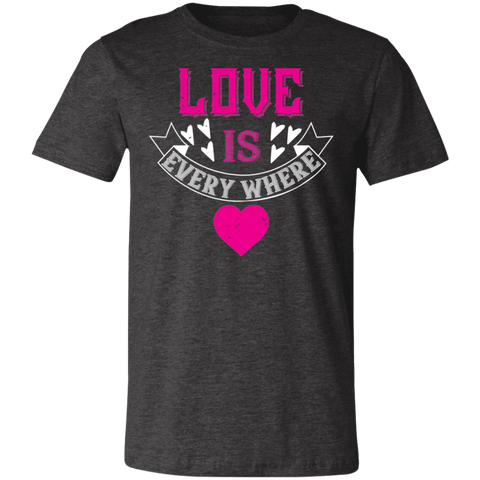 Image of Valentine Design Unisex Jersey Short-Sleeve T-Shirt