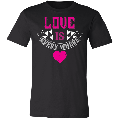 Image of Valentine Design Unisex Jersey Short-Sleeve T-Shirt