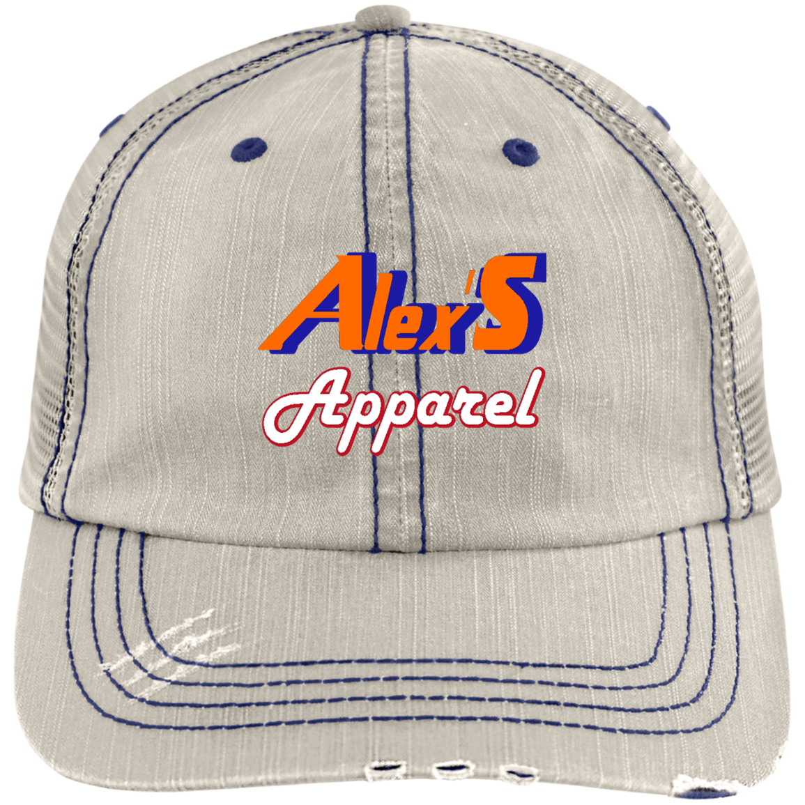 Alex's Apparel Distressed Unstructured Trucker Cap