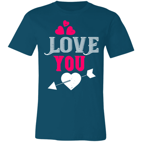 Image of Valentine Design Unisex Jersey Short-Sleeve T-Shirt