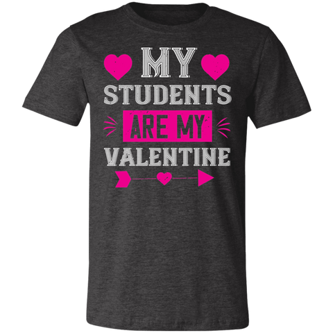 Image of Valentine Design Unisex Jersey Short-Sleeve T-Shirt