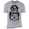 Mom Skull Flag  Premium Short Sleeve T-Shirt
