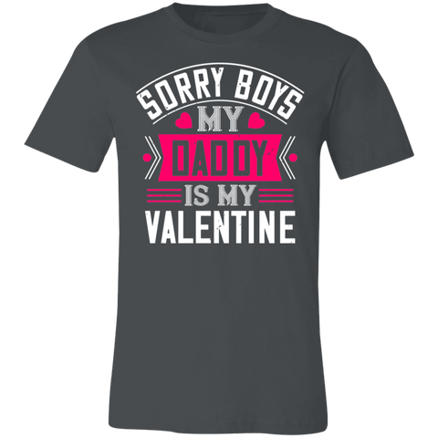 Image of Valentine Design Unisex Jersey Short-Sleeve T-Shirt