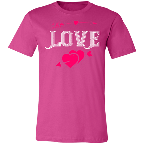 Image of Valentine Design Unisex Jersey Short-Sleeve T-Shirt