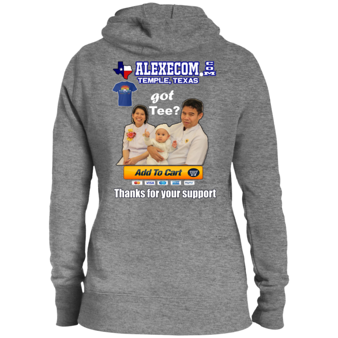 Alexecom Ad Ladies' Pullover Hooded Sweatshirt