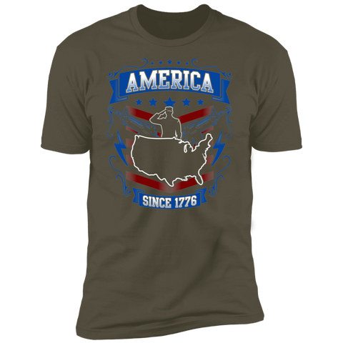 Image of America Since 1776  Premium Short Sleeve T-Shirt