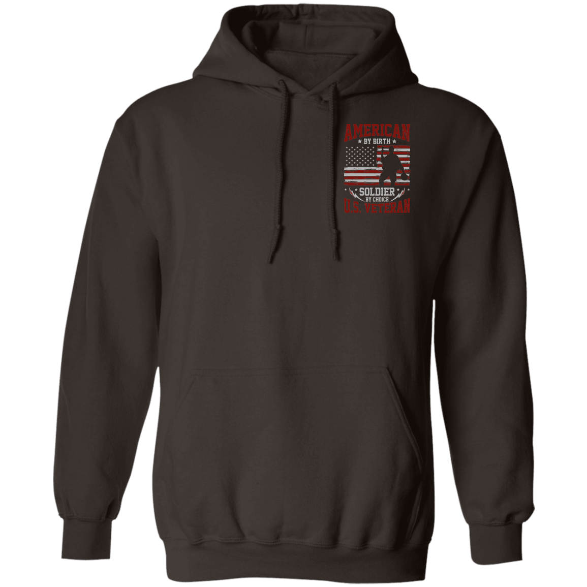 Veteran Design Double Side Printed Pullover Hoodie