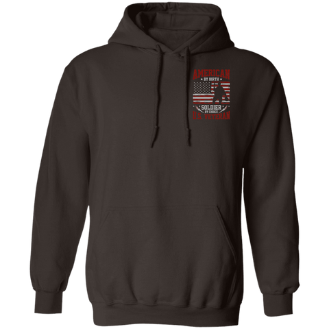 Image of Veteran Design Double Side Printed Pullover Hoodie