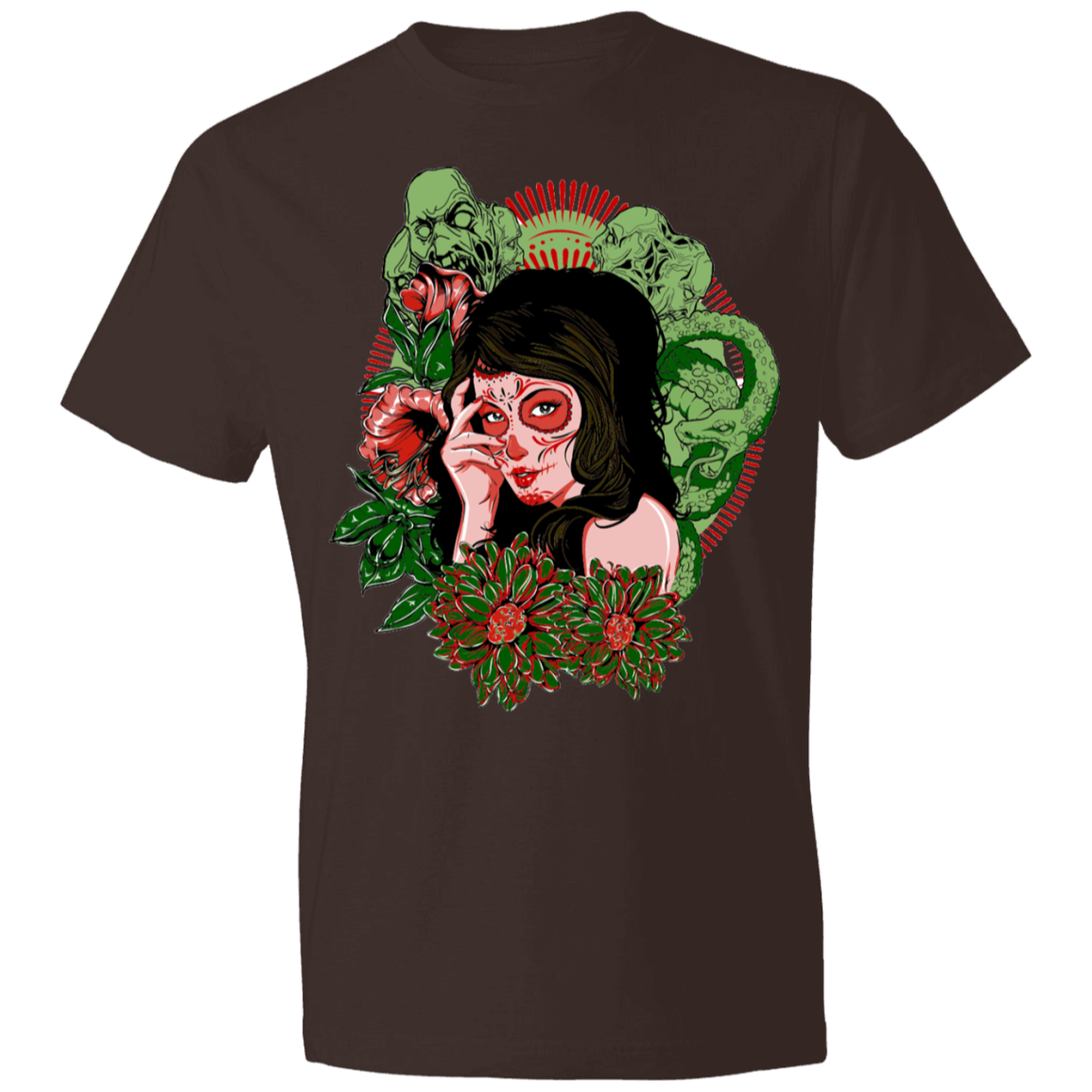 Scary Lady Design Lightweight T-Shirt