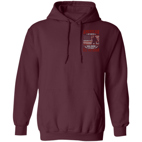 Image of Veteran Design Double Side Printed Pullover Hoodie